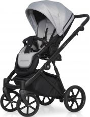 Детская коляска 2 в 1 Riko Nano Pro 01 Grey Fox (серая кожа – серая ткань)